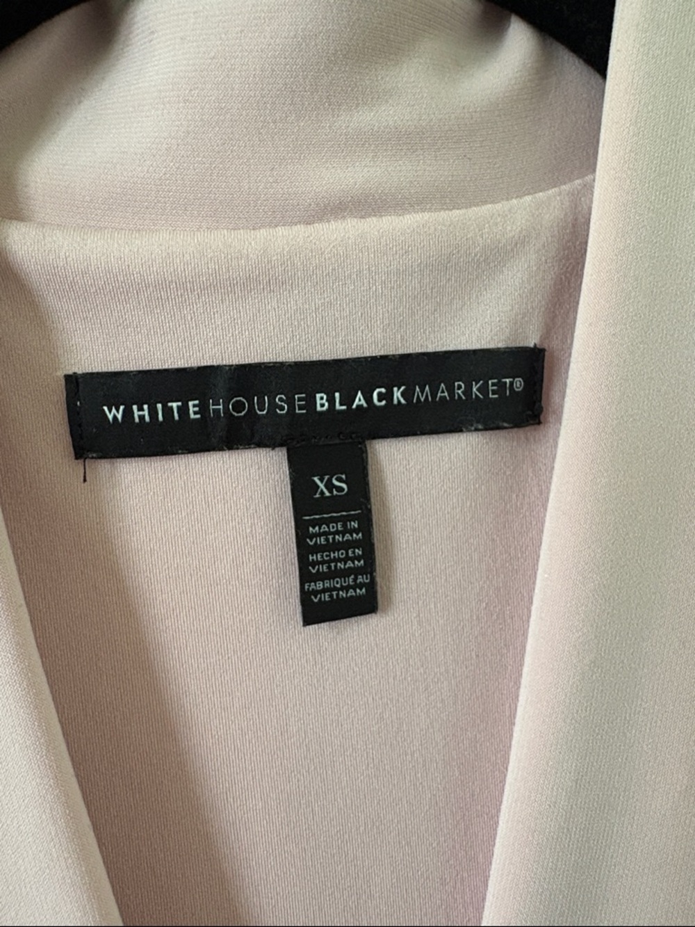 2 White House Black Market Sleeveless Lined V-Neck Tops: Pink White Polka Dot - Picture 7 of 16